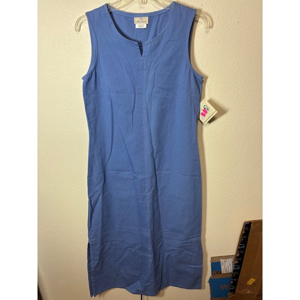 NWT VTG Gotcha Covered Sleeveless Dress Women's Size Small Blue Denim
